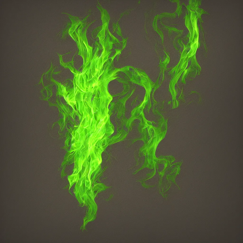 Image similar to green flame texture, 4k