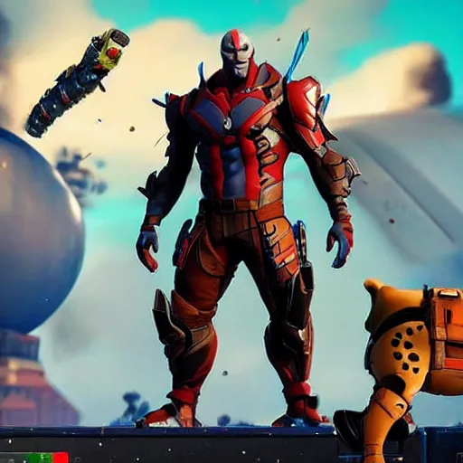 Image similar to ronin from guardians of the galaxy in fortnite