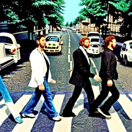 Prompt: n'sync crossing abbey road