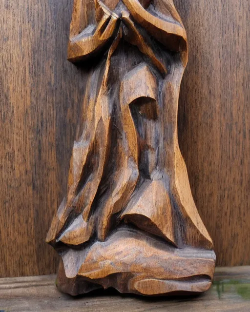 Image similar to wooden carving statue of an explosion, product picture, ebay listing thumbnail