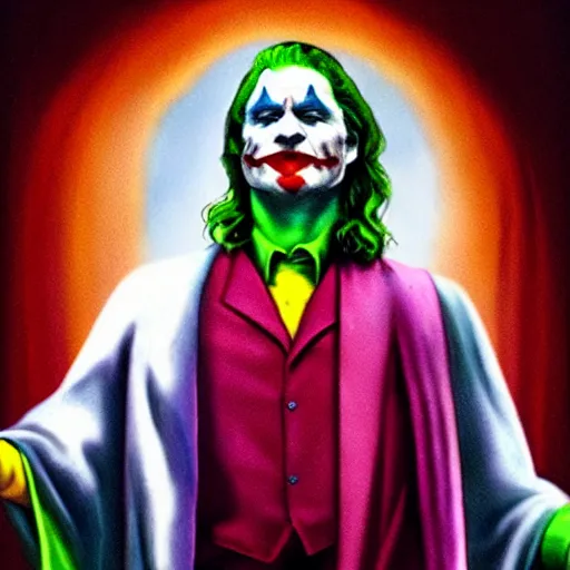 Image similar to The Joker as Jesus Christ