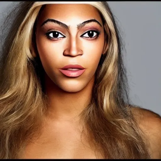 Image similar to bee with human face resembling beyonce