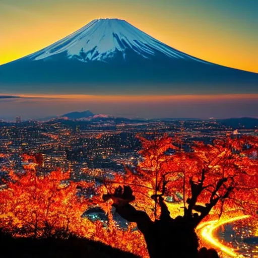 Image similar to photo of landscape of Mount Fuji,Japan beautiful lighting