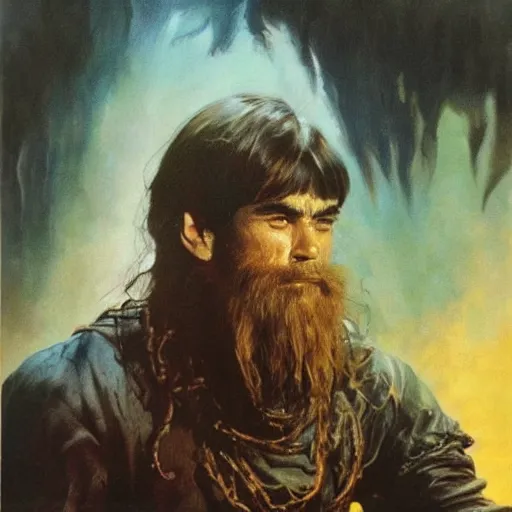 Prompt: ultra realistic portrait painting of davy jones, art by frank frazetta, 4 k, ultra realistic, highly detailed, epic lighting