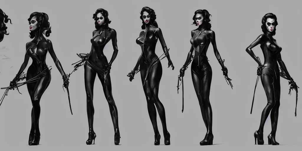 ArtStation - Femme Fatale Noir Vintage Style, Reference Pack