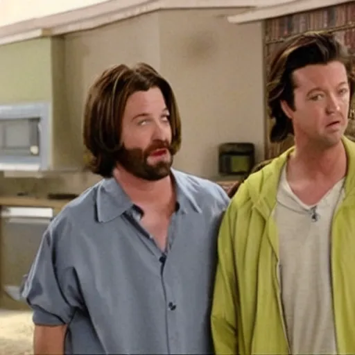 Image similar to ross and chandler from friends appearing in the breaking bad