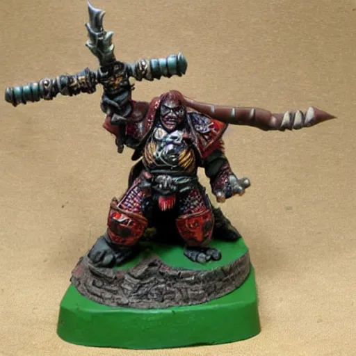 Image similar to warhammer fantasy orc wearing armor figurine