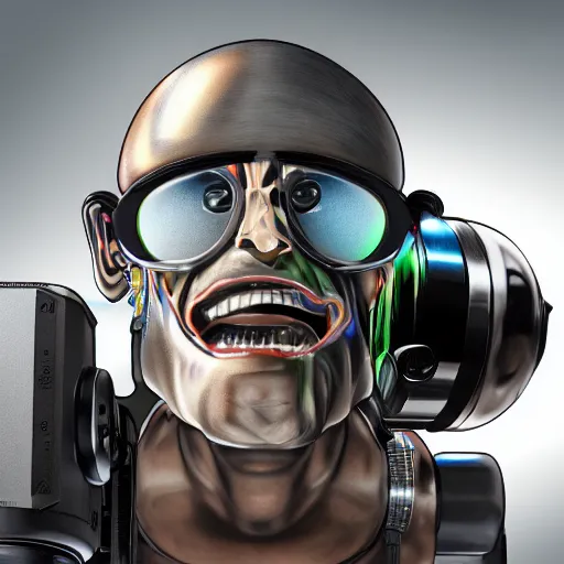 Image similar to a photo of franky the cyborg, hyper realistic face, cinematic, long shot, hyper deatiled, 8 k resolution, sharp lends, wide lens