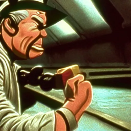 Image similar to still frame of popeye the sailor man in star wars