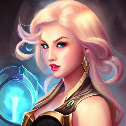 Prompt: portrait of lux from league of legends, art by greg ruthkowski