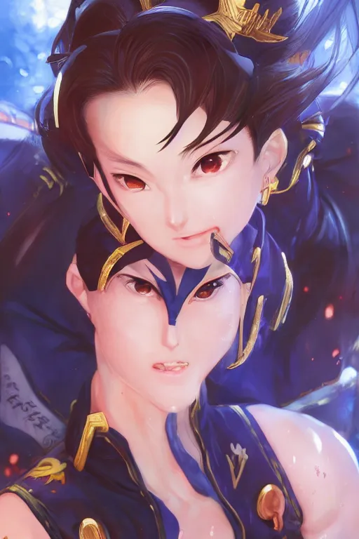 Image similar to An anime portrait of Chun li, by Stanley Artgerm Lau, WLOP, Rossdraws, James Jean, Andrei Riabovitchev, Marc Simonetti, and Sakimichan, tranding on artstation, SFW version