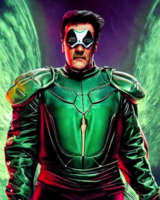 Image similar to Bruce Campbell as mysterio movie poster