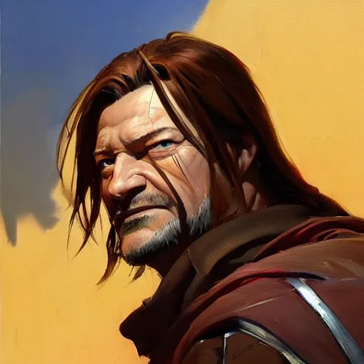 Prompt: greg manchess portrait painting of boromir as overwatch character, medium shot, asymmetrical, profile picture, organic painting, sunny day, matte painting, bold shapes, hard edges, street art, trending on artstation, by huang guangjian and gil elvgren and sachin teng
