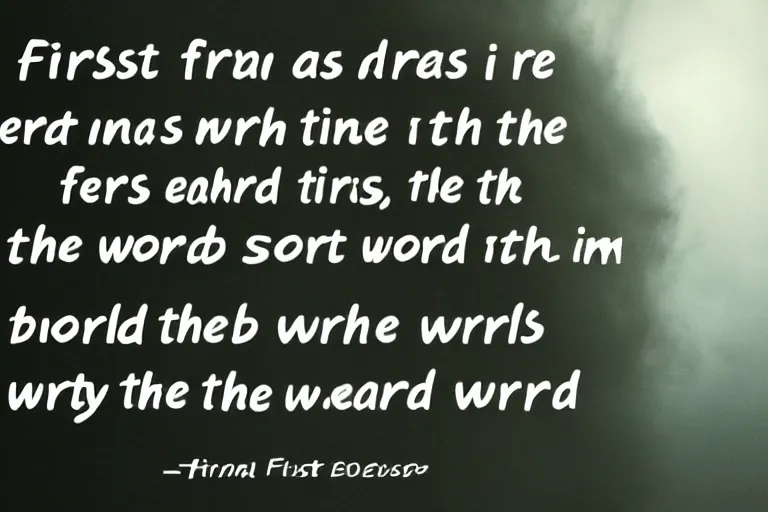 Image similar to first ideas come as a storm in th mind, then they blossom as reality in the world