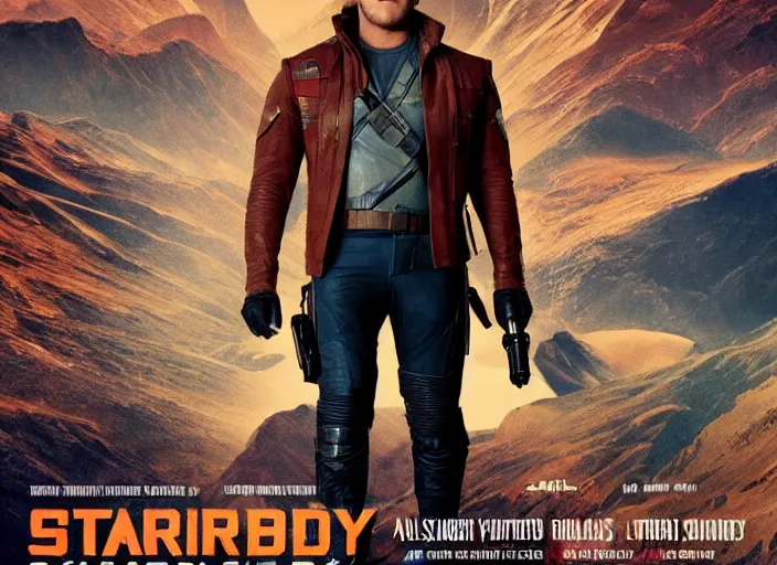 Image similar to a very high resolution image from a new movie, starlord. in a room full of posters and vinyls. mountains, directed by wes anderson