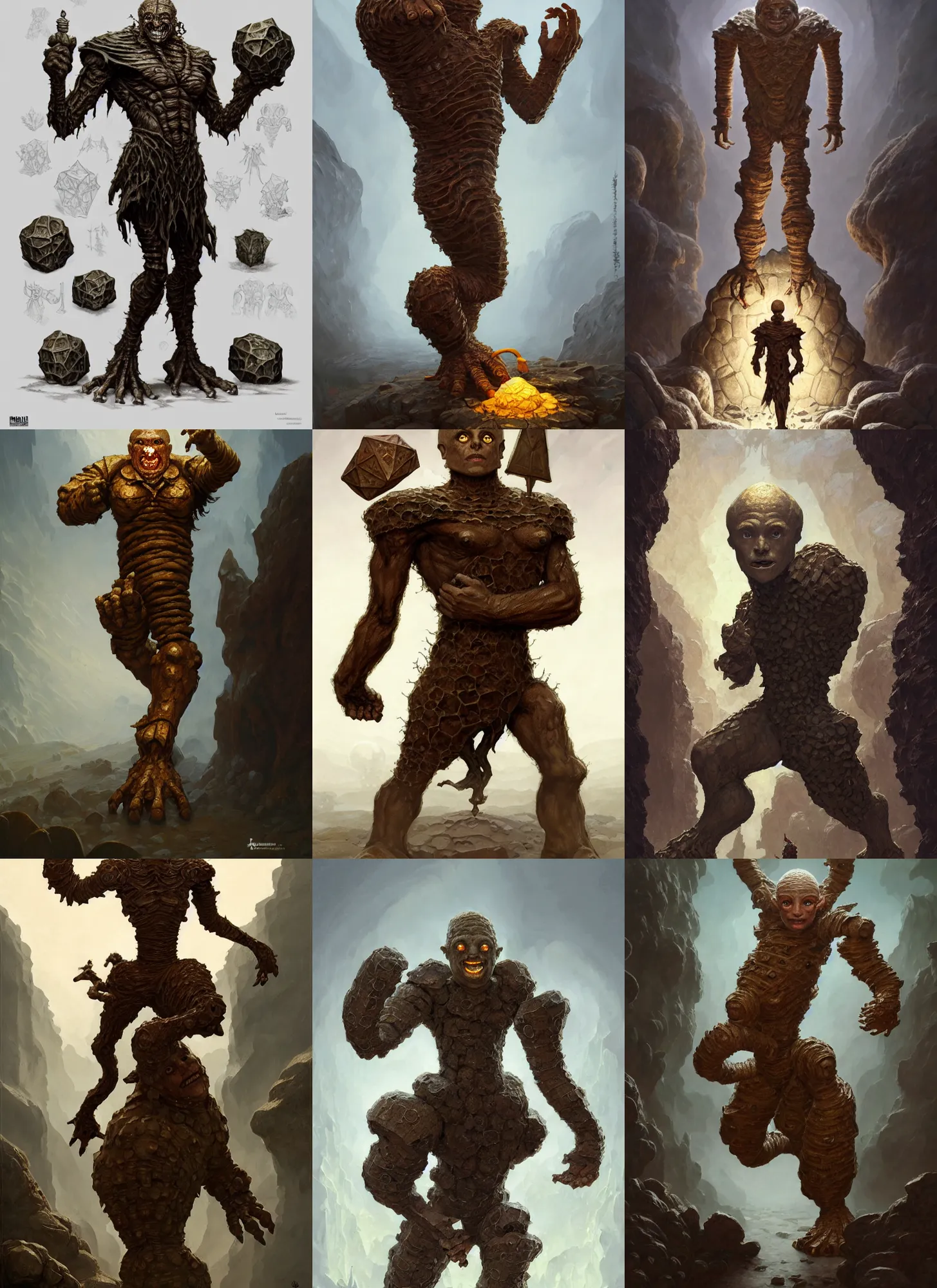 Prompt: full - body d & d mtg cursed golem on white background, action pose, intricate, highly detailed, digital painting, artstation, concept art, smooth, sharp focus, illustration, art by norman rockwell emiliano ponzi andrey remnev yoann lossel aaron jasinski, 8 k