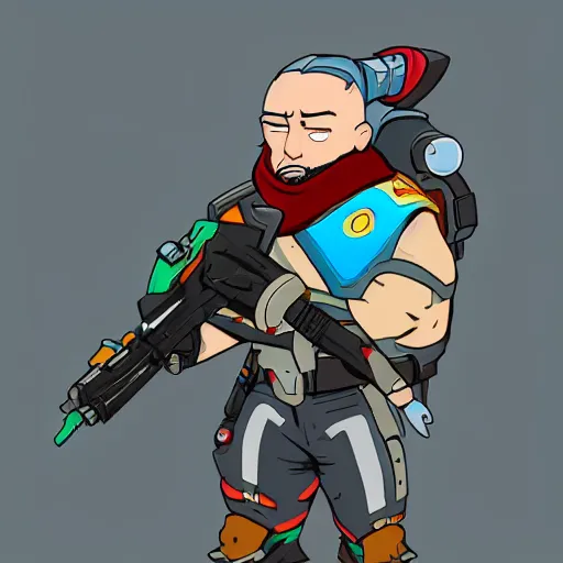 Prompt: stewie overwatch hero concept character, trending on artstation