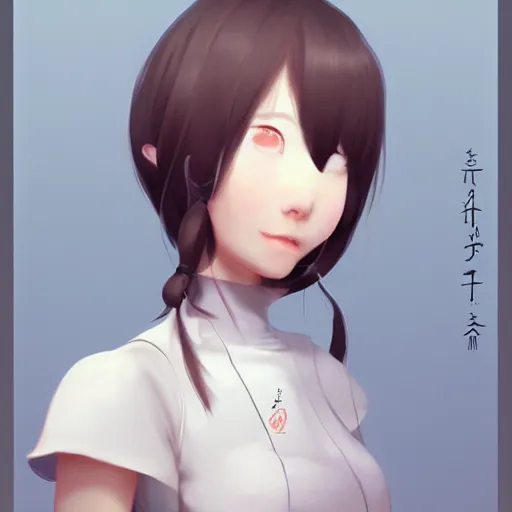 Prompt: female, cute japan girl, balanced face, style pixar animation, trending on artstation, hong soon sang, Krenz cushart