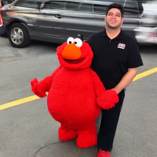 Prompt: obese elmo