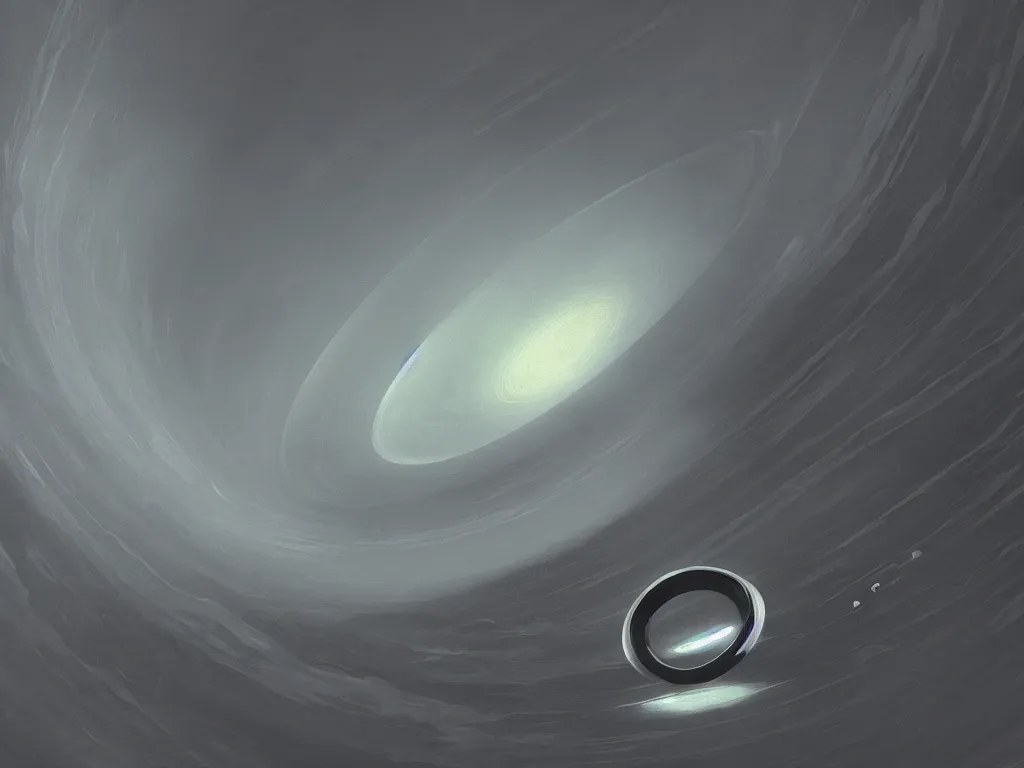 Image similar to little saturn ring, 8 k, 3 d, beautiful artwork, detailed painting, trending on artstation, digital illustration, art style by james gurney, dark ambient, matte background, 8 k resolution