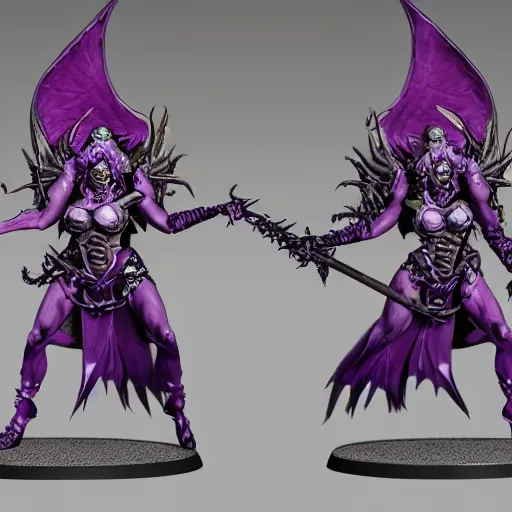 Prompt: Realistic Slaanesh daemonettes from Warhammer Total War, Highly Detailed