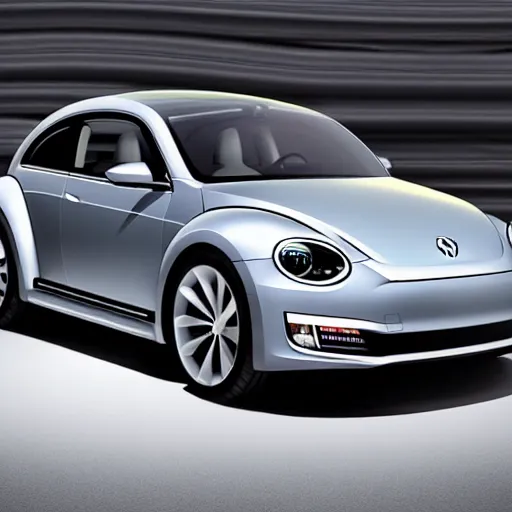 Prompt: if Tesla made a Volkswagen beetle, 8k, high definition, highly detailed