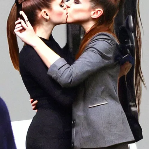 Image similar to ariana grande kissing emma watson