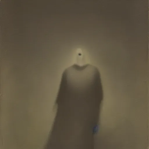Prompt: a tonalism portrait of a comic book ghost