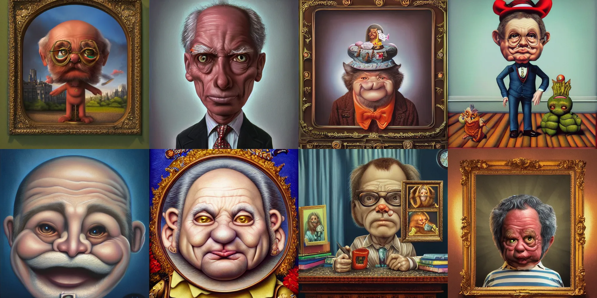 Prompt: unreal engine, c 4 d, portrait by todd schorr, by mark ryden