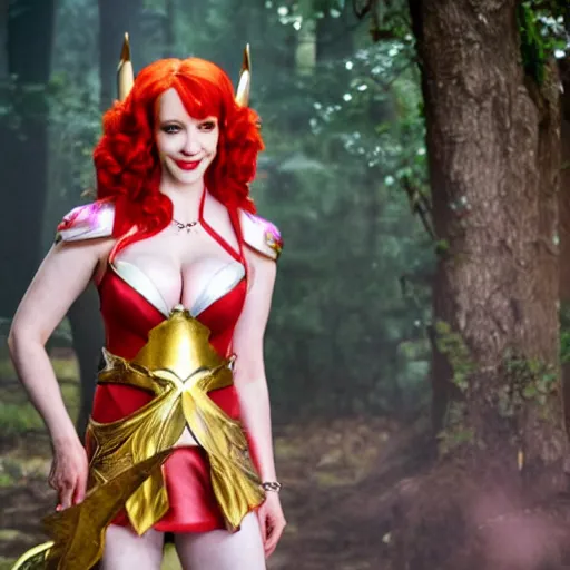 Image similar to Christina Hendricks as She-Ra