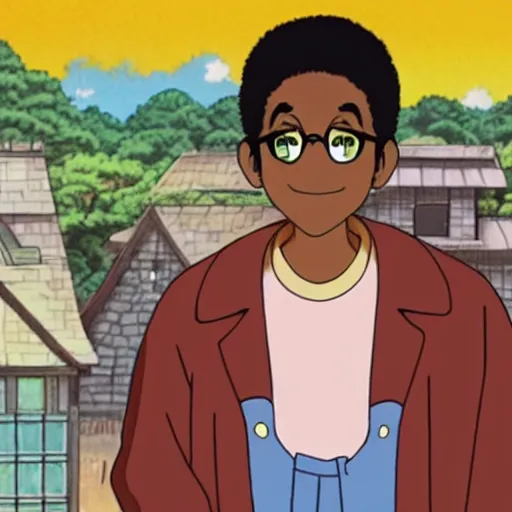 Image similar to urkel in a studio ghibli film