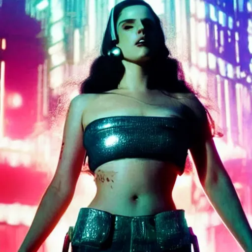 Image similar to cyberpunk lana del rey trending