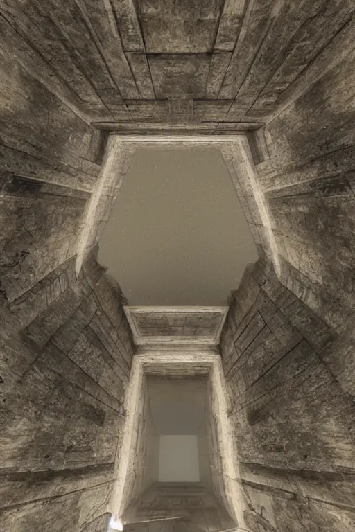 Image similar to a secret portal under a huge building