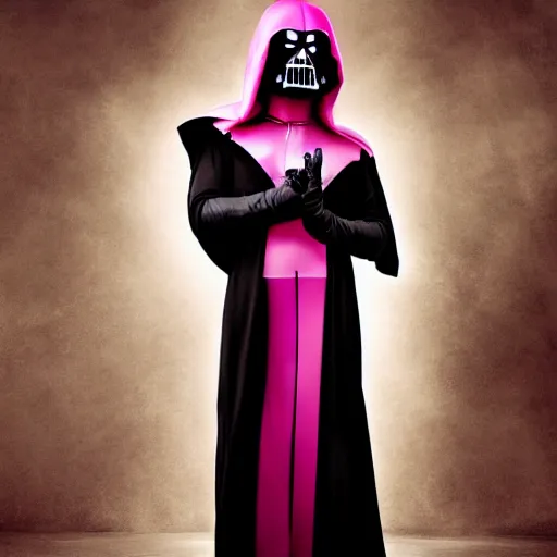 Image similar to pinkie pie as a sith lord, photograph by David Roemer