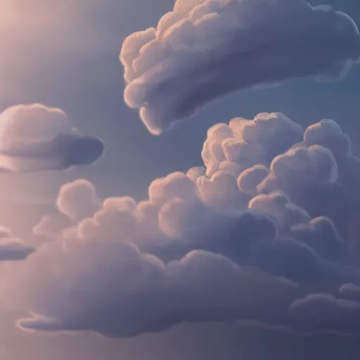 Prompt: dodo in the form of clouds, thunder, 4k, post-processing, very very detailed, artstation, cute