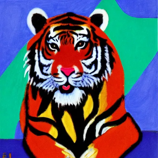 Image similar to tiger by oscar bluemner