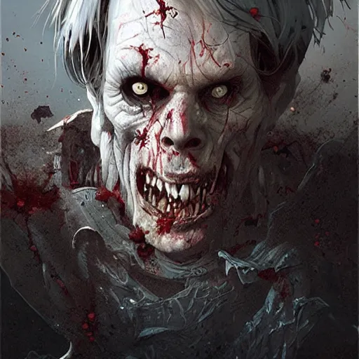 Image similar to zombie steven king geog darrow greg rutkowski