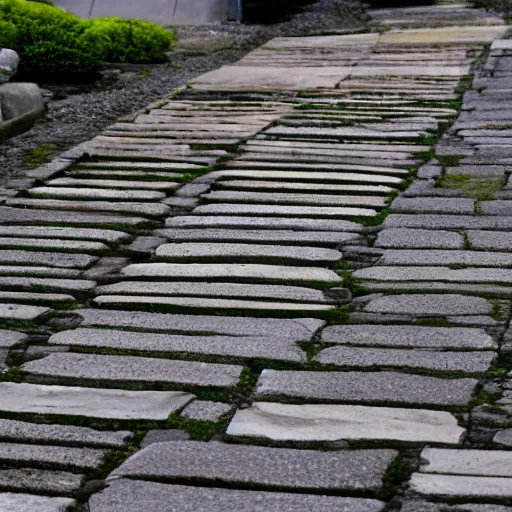 Image similar to japanese city but everyone there turns to stones