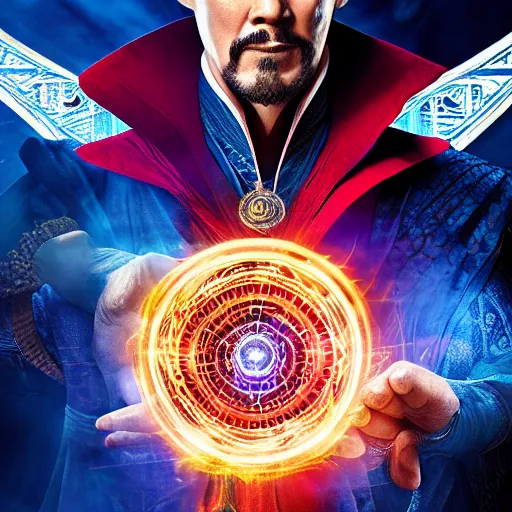 Prompt: dr. strange 4 k detailed