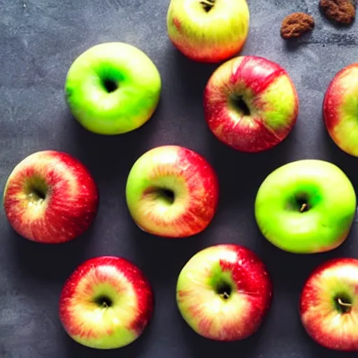 Image similar to apple fruits consisting of cookies