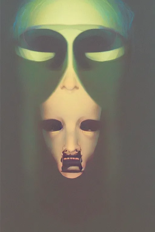 Image similar to woman wearing oculus and digital glitch head edward hopper and james gilleard, zdzislaw beksisnski, higly detailed