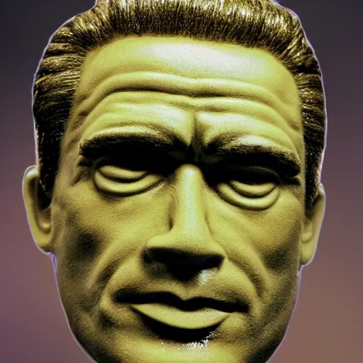 Image similar to chia head of arnold schwarzenegger