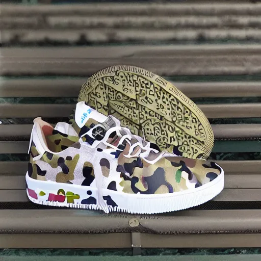 Image similar to bape abc camo all over