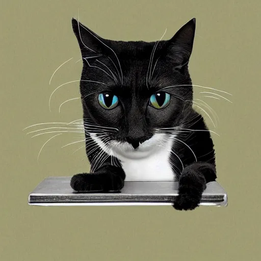 Image similar to surreal image of schrodinger's cat,