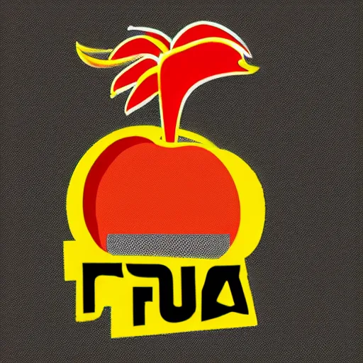 Prompt: fua fua logo for fruit drinks