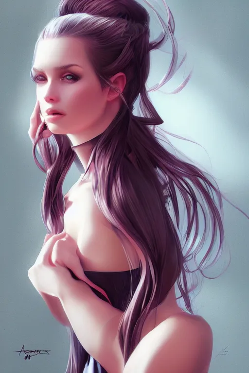 Prompt: Dress portrait by Artgerm and WLOP