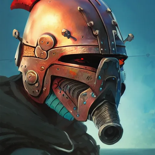 Image similar to cyberpunk viking helmet mask warrior goddess robot ninja fantasy, art gta 5 cover, official fanart behance hd artstation by jesper ejsing, by rhads, makoto shinkai and lois van baarle, ilya kuvshinov, ossdraws