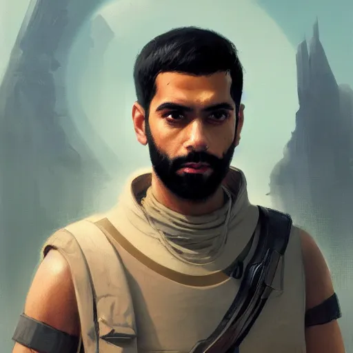 Image similar to A portrait of Rahul Kohli, star wars art, art by greg rutkowski, matte painting, trending on artstation