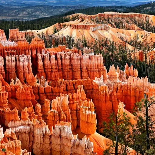 Image similar to the landscape of bryce canyon