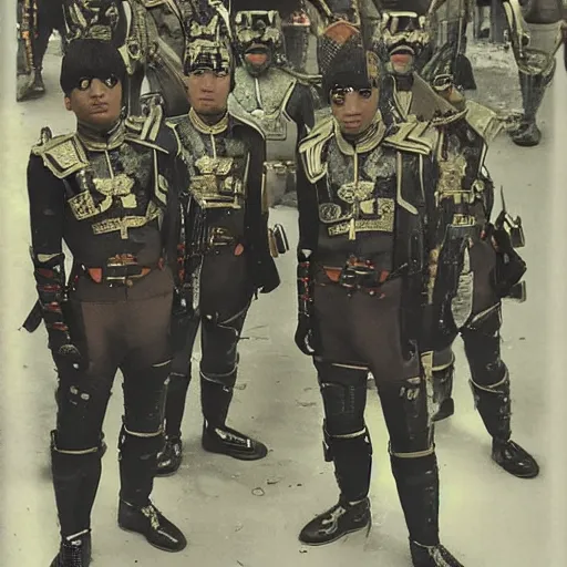 Image similar to jules caesar with his legion in tokyo, photo, intricate detail, high resolution